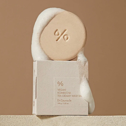 DR.CEURACLE Веганское кремовое мыло для умывания Vegan Kombucha Tea Creamy Wash Bar, 100г.