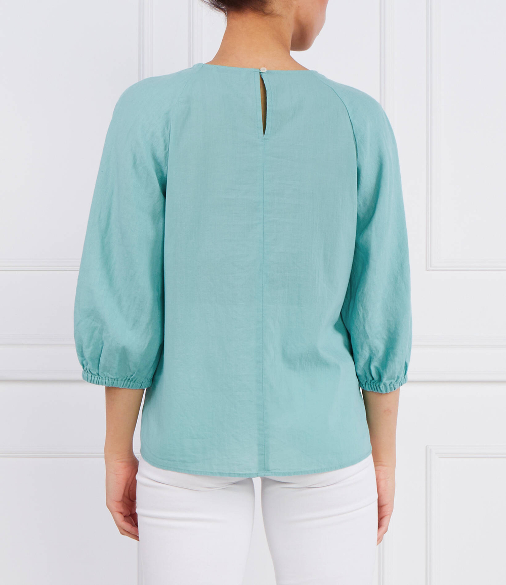 Льняная блузка Marc O' Polo - бирюзовый(303 1305 41053)