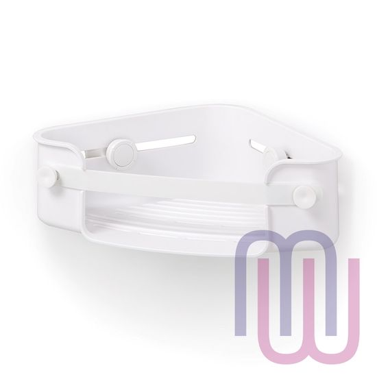 Полочка для душа угловая Flex белая