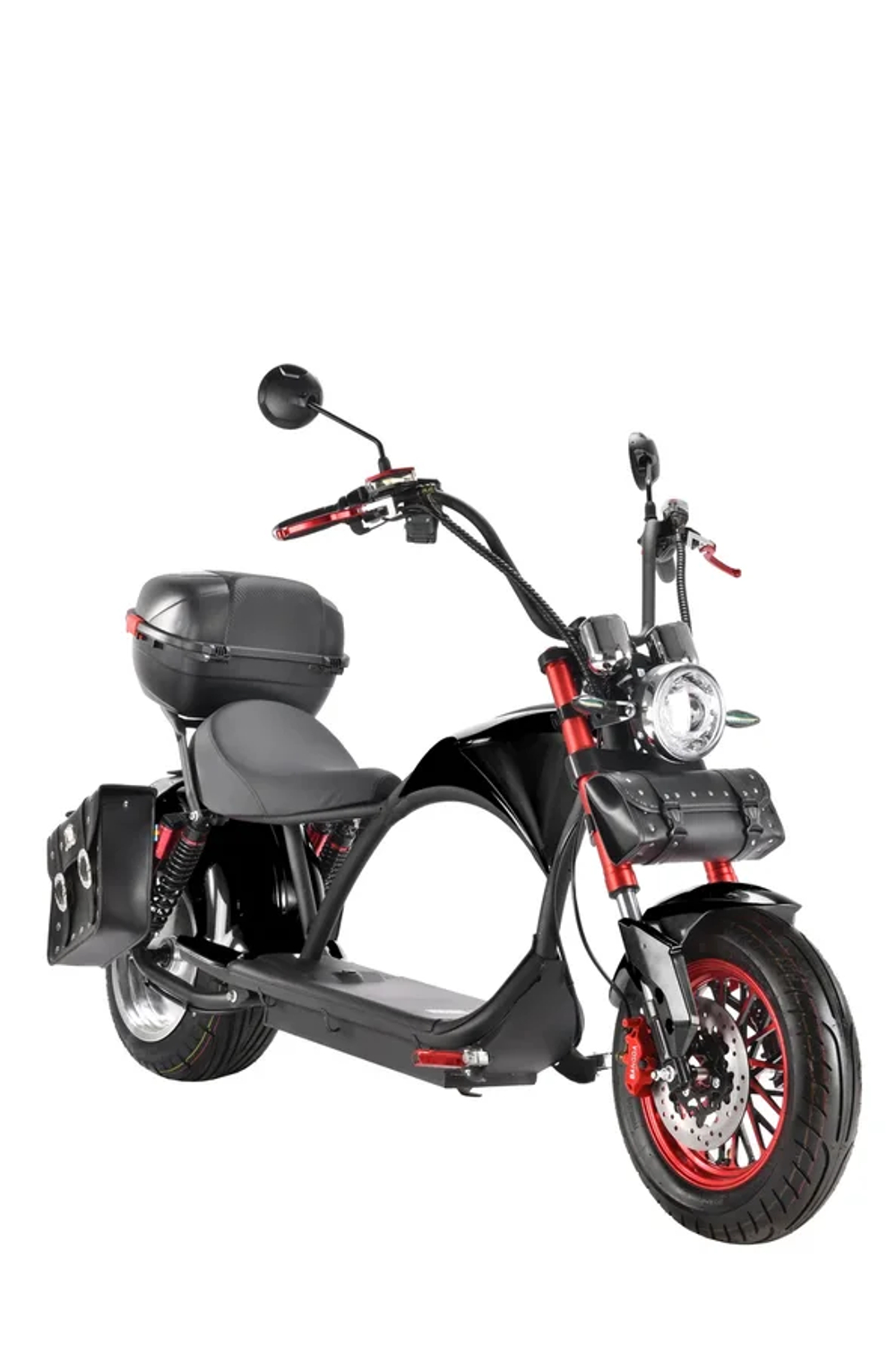 Электроскутер CityCoco White Siberia WILD WHEEL 3950W Черный