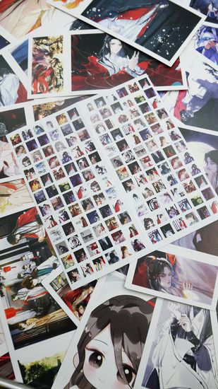 Набор открыток, карточек и наклеек "Пангуан / Panguan", 188 предметов