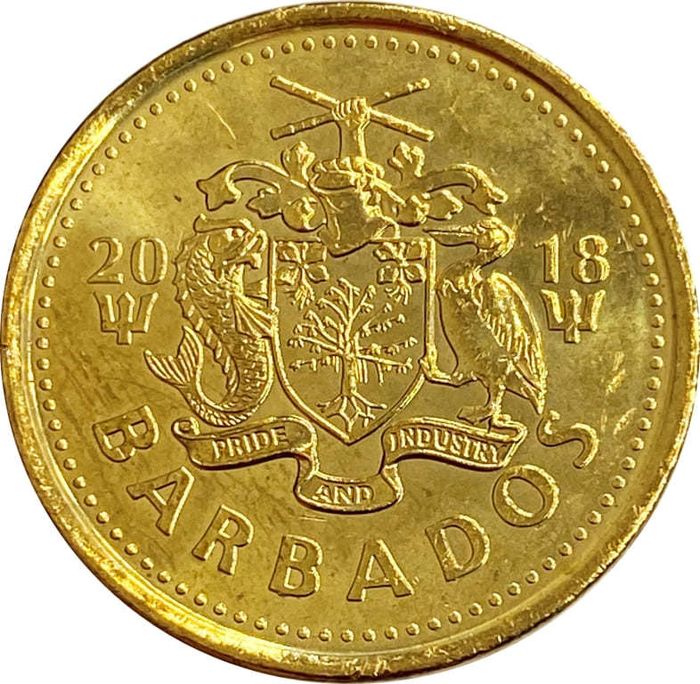 5 центов 2018 Барбадос AU-UNC