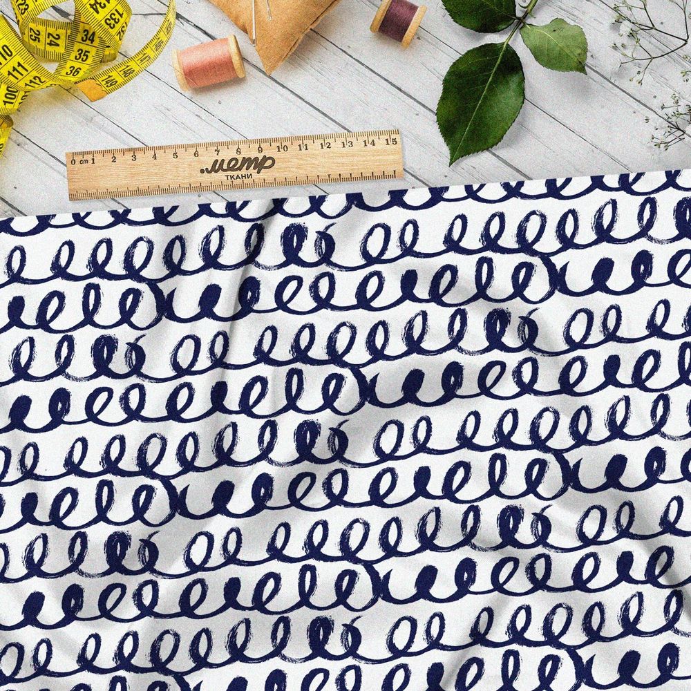 Ткань интерлок пружинки