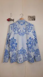Куртка Soeurs с Расшитым Карманом/Blue Embroidery синяя