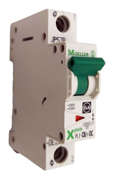 Автоматический выключатель Eaton/Moeller PL7-C6/1-DC 6а 1P