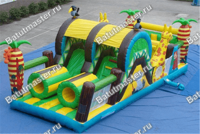 Батут "На прогулке с жирафами"