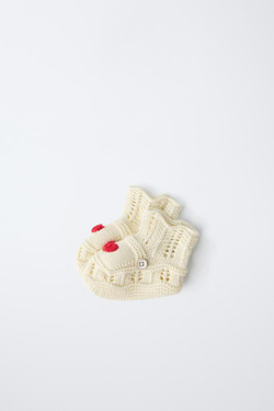 ZARA ПИНЕТКИ «СЕРДЦЕ», ЭКРЮ