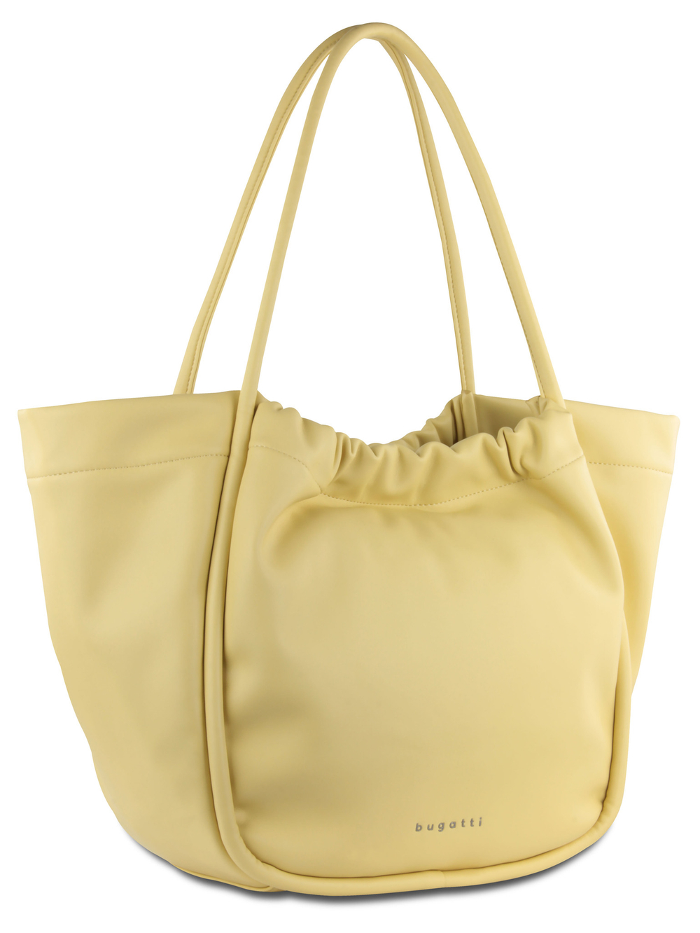 Фото сумка-шоппер BUGATTI Daria жёлтая полиуретан с гарантией