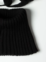 Шапка с завязками и снуд детская, осень