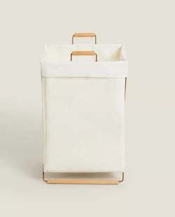 ZARA HOME СКЛАДНАЯ КОРЗИНА ДЛЯ БЕЛЬЯ, РАЗНОЦВЕТНЫЙ