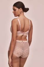 Кружевной бюстгальтер Glow с шитыми чашками plus size (Размер: 80J) (Цвет: пудровый)