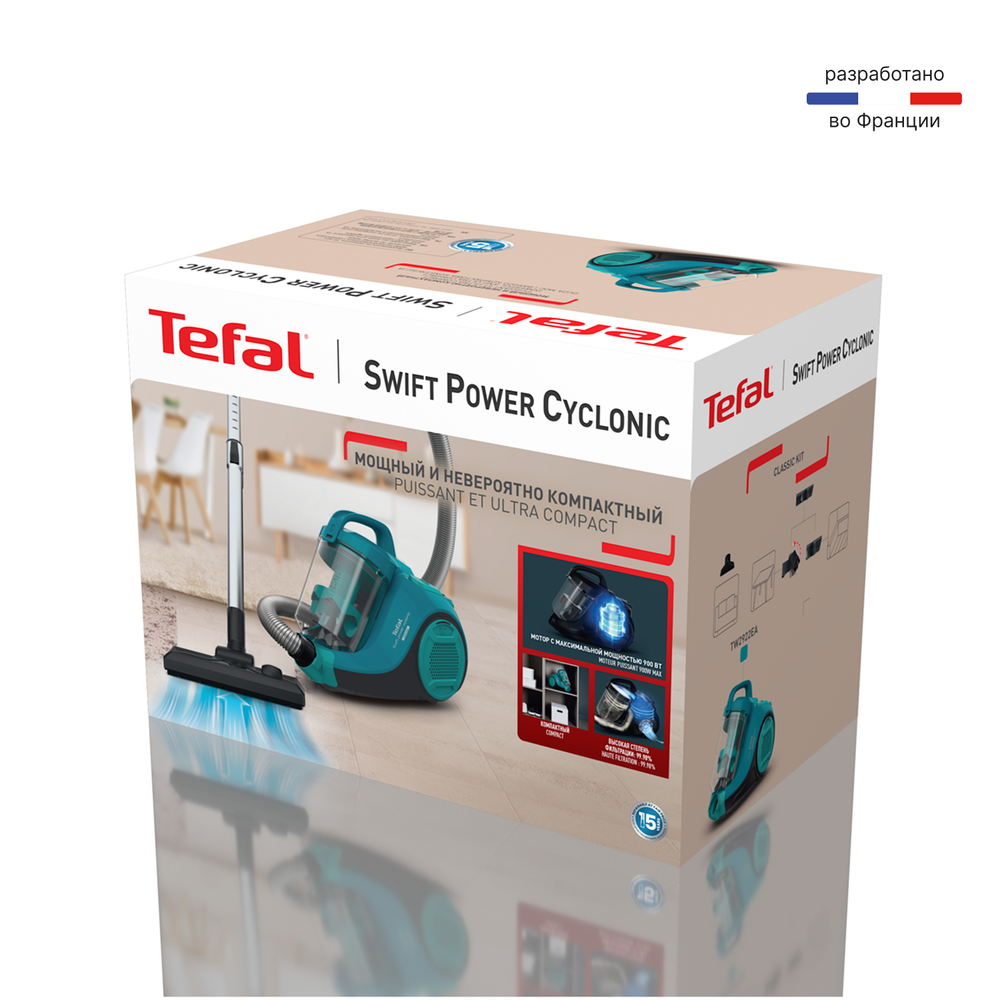 Пылесос с контейнером Tefal Swift Power Cyclonic TW2922EA