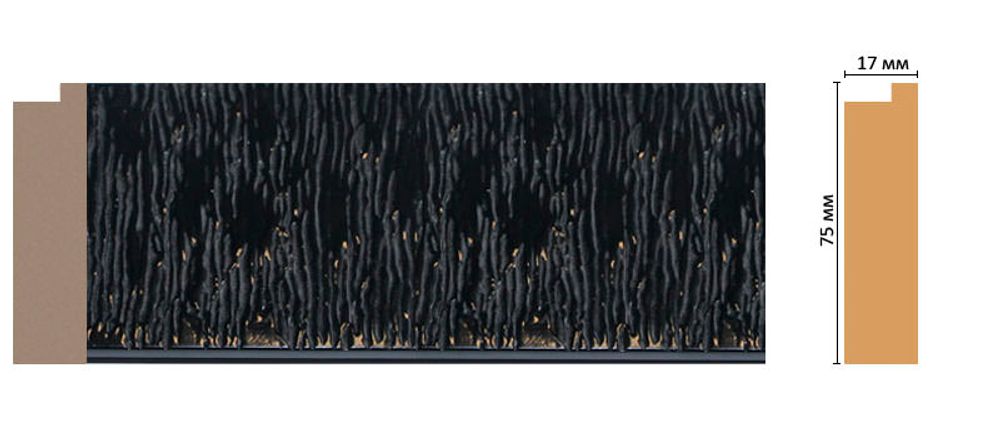 Багет Decomaster FM4-4 75*17*2850мм