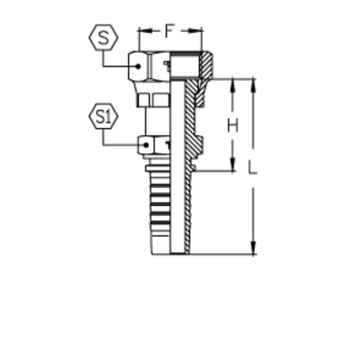 Фитинг DN 16 ORFS (Г) 1.3/16
