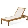 Шезлонг Caterin из эвкалипта бежевый