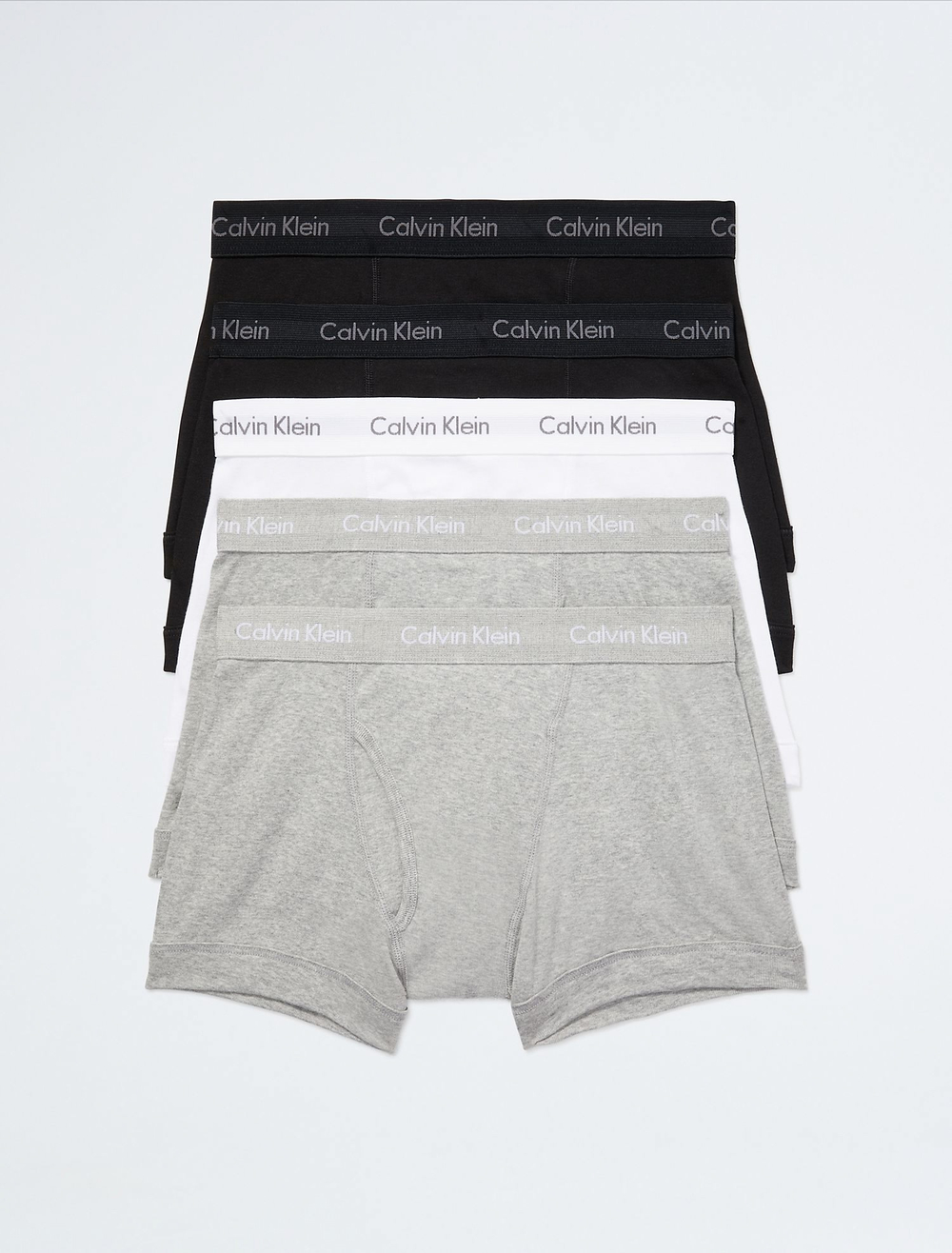 Мужские трусы боксеры-транки Calvin Klein Cotton Classics 5-Pack Black / White / Grey