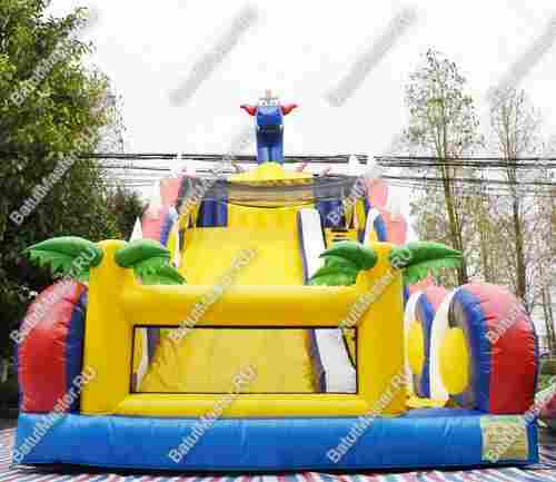 Батут-горка "Дракон синий", 10*5*8 м