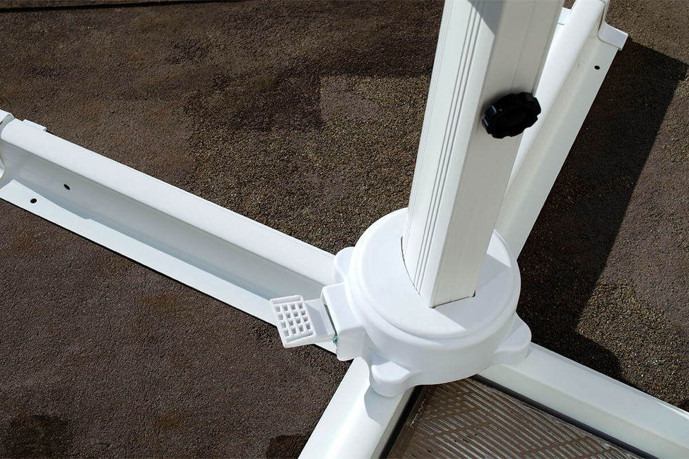 Зонт Gardeck "Севилья", 3х3м, белый, 3000х3000