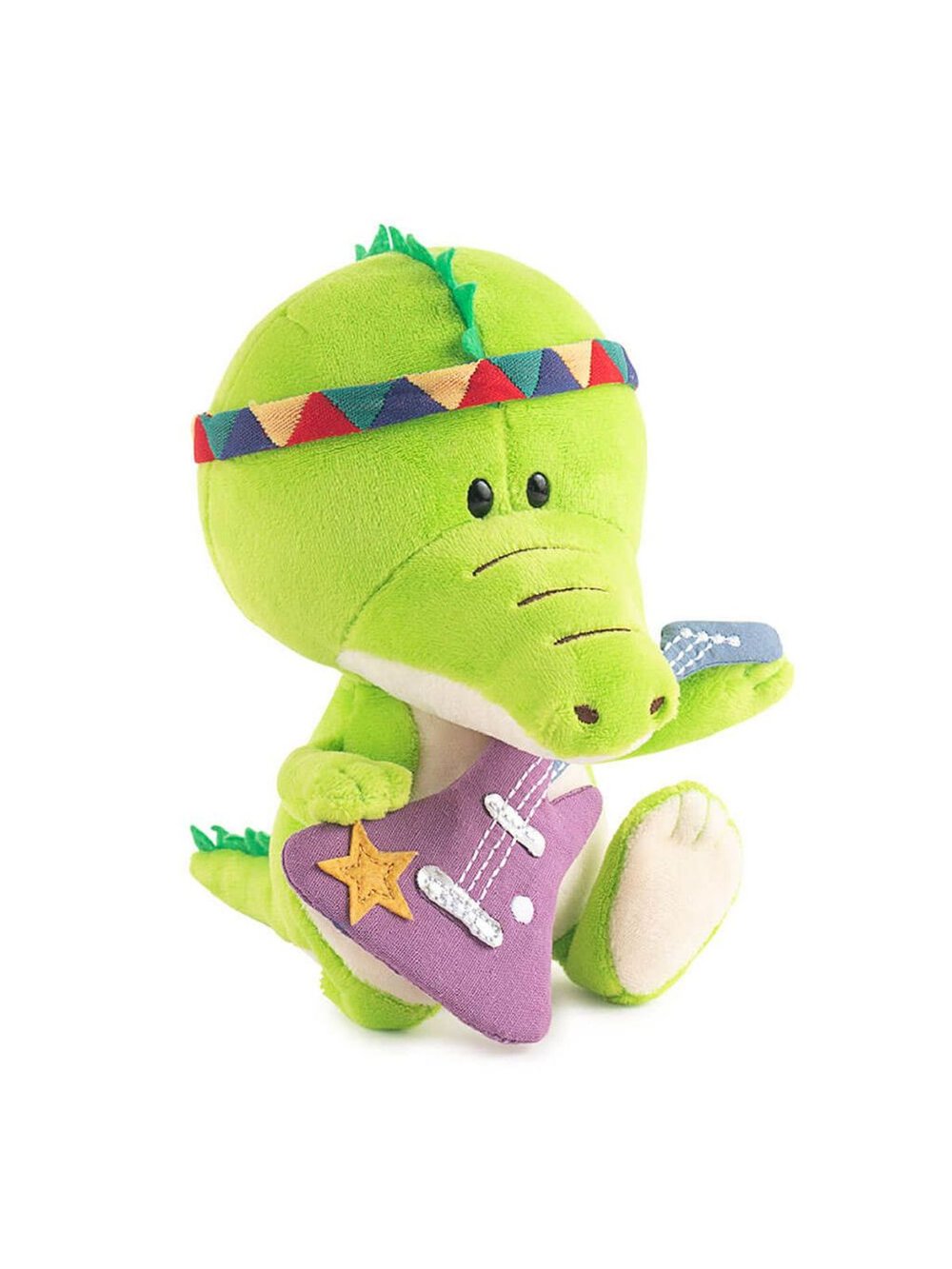 Мягкая игрушка Крокодильчик Кики с гитарой (15 см) в коробке