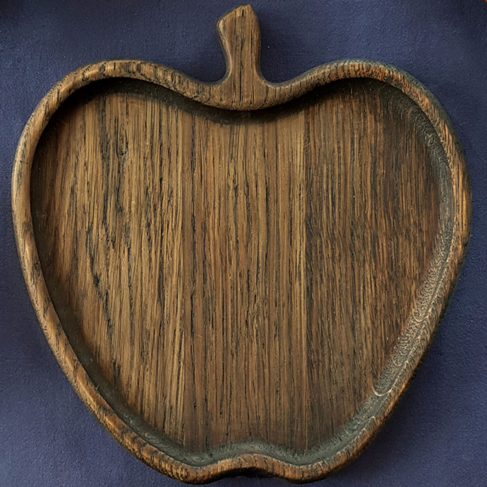 Тарелка сервировочная STANDARD WOOD "Яблоко" (темная)