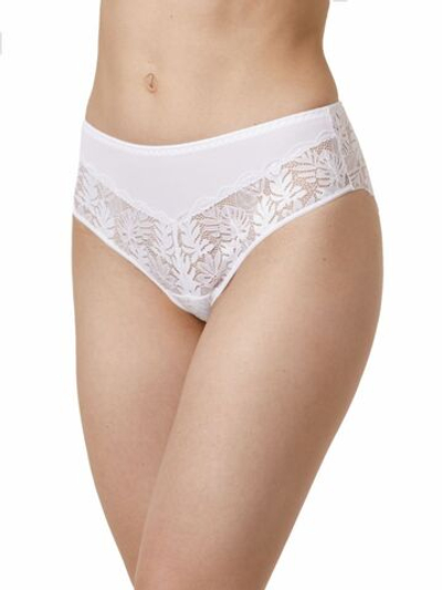 Женские трусики-слипы с кружевом (Размер: 52) (Цвет: белый)