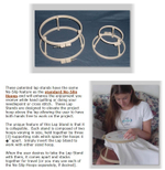 Профессиональные пяльцы Morgan Lap Stands двойные с подставкой - 25,4/35,5 см (10/14 дюймов)