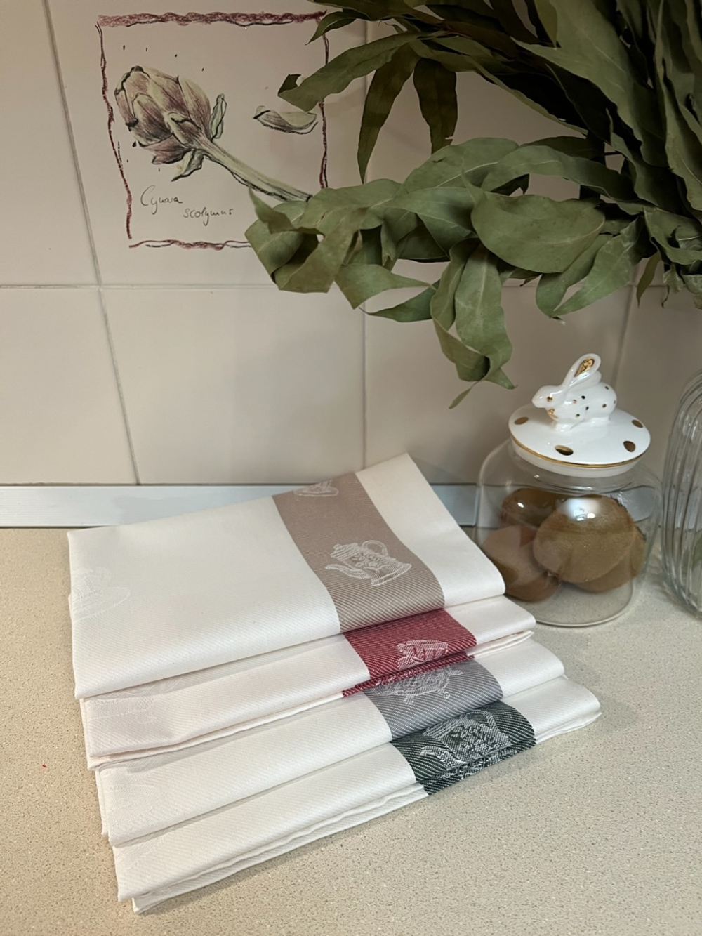 Набор кухонных полотенец 4шт Milano чайники