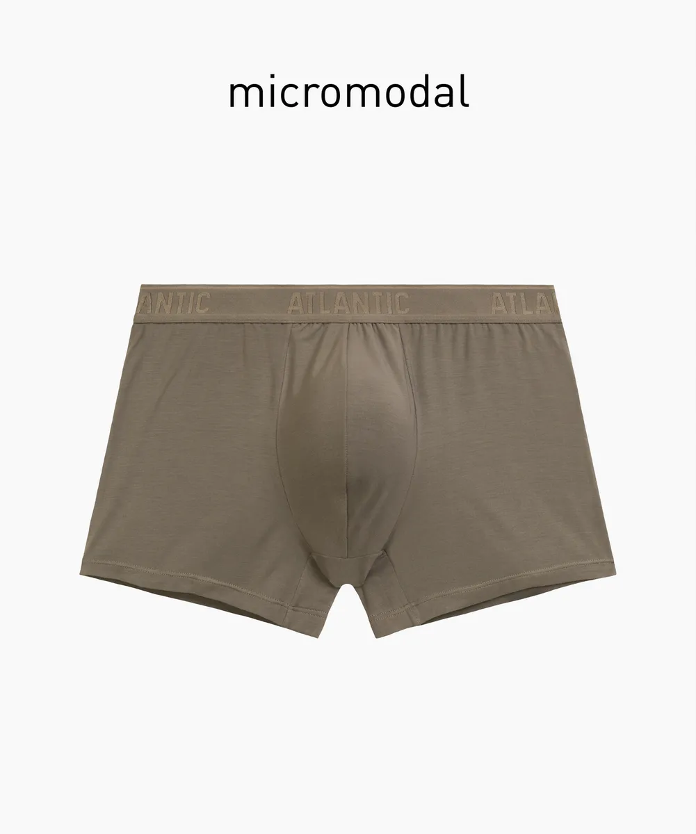 Мужские трусы шорты Atlantic, 1 шт. в уп., микромодал, темно - серые, MH-1204