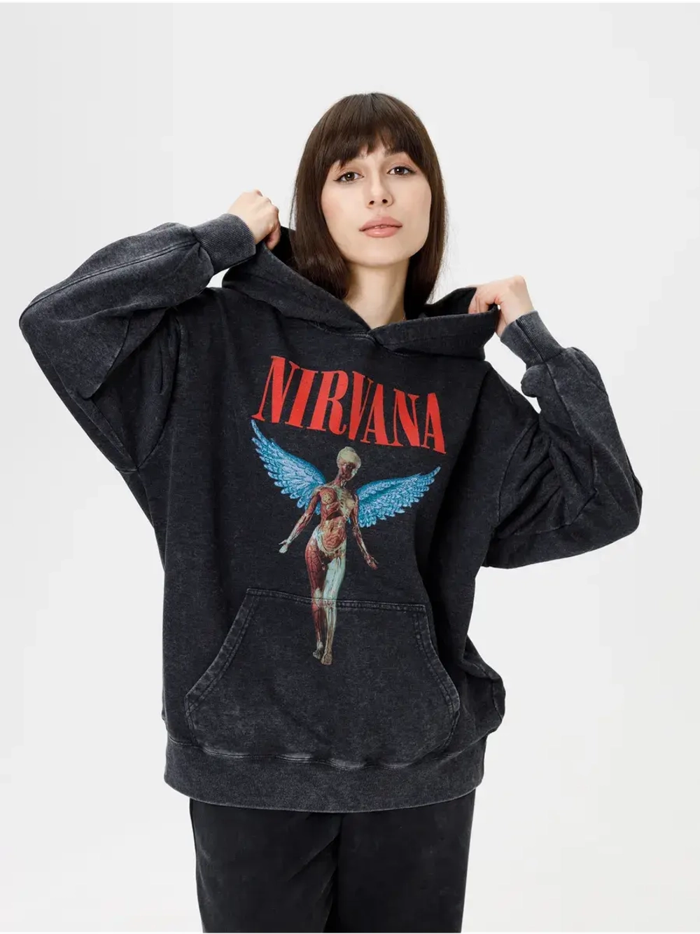 Худи PARABOLA Nirvana оверсайз варенка для мужчин и женщин