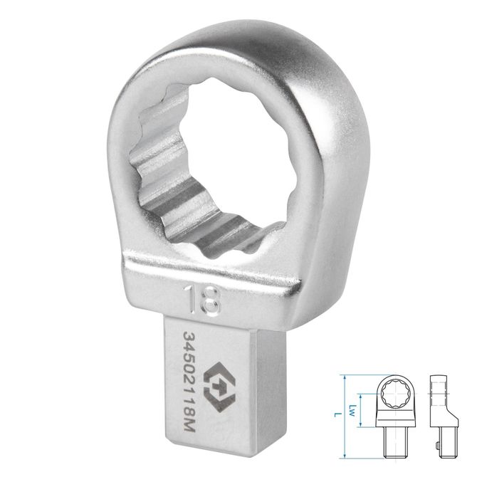 KING TONY (34502118M) Насадка накидная серии "FIT", 18 мм, 9х12 мм