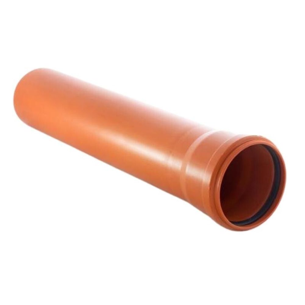 Труба полипропиленовая Ростурпласт, DN 200, длина 500мм, стенка 6,2мм, SN4, для наружной канализациии, коричневый/оранжевый