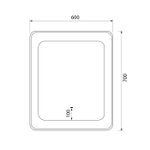 Зеркало с подсветкой IDDIS Esper, 60 см, ESP6000i98