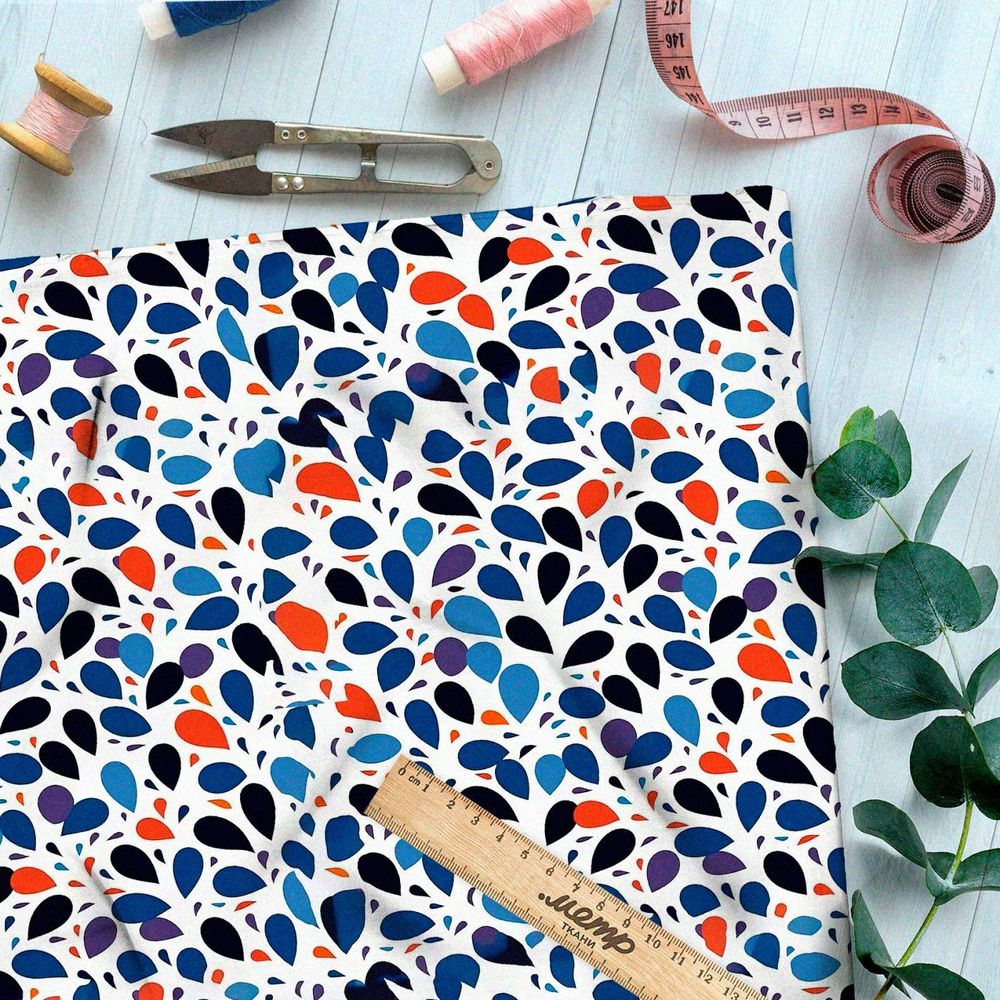 Ткань премиум бифлекс эффектный ритм