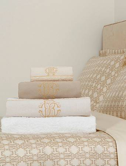 Набор полотенец 3шт Roberto Cavalli Gold New 810 ecru