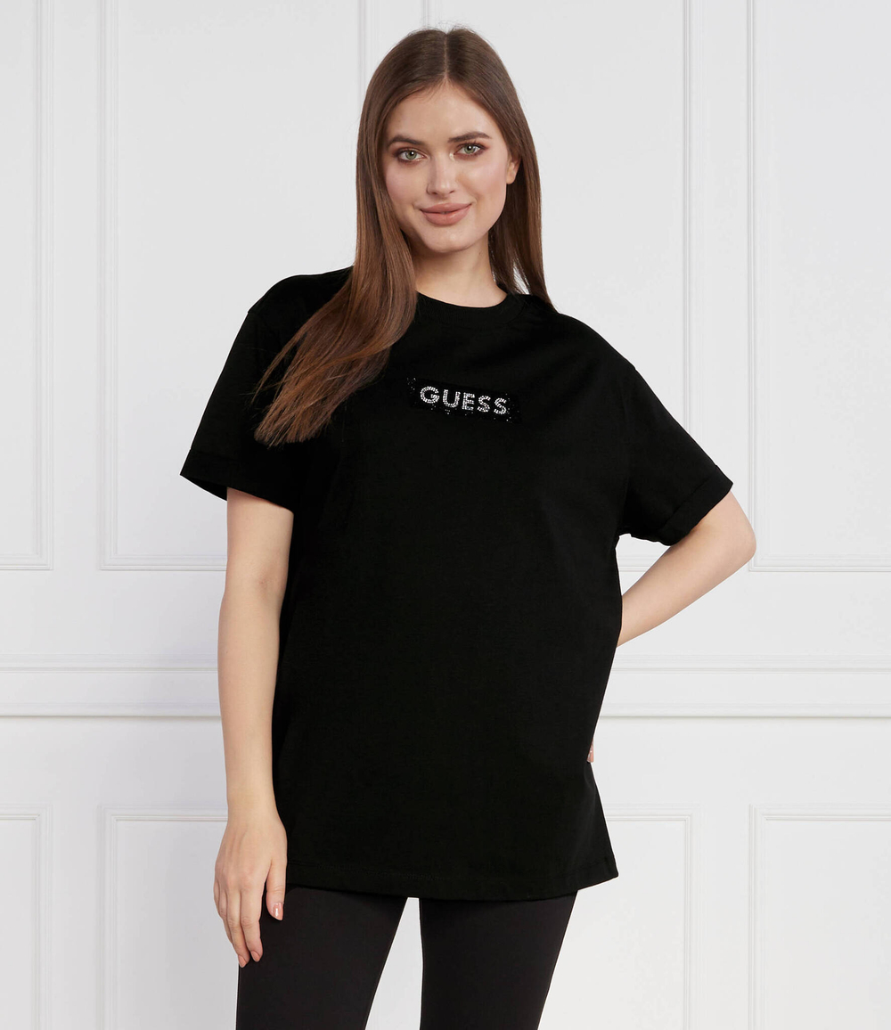 Футболка SS CN MINI BOX TEE GUESS - черный(W3YI20 I3Z14)