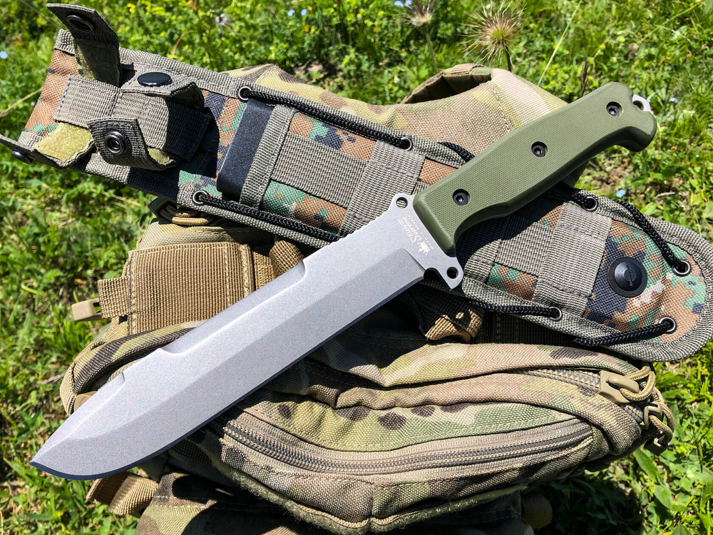Нож выживания Survivalist X D2 StoneWash Green G10