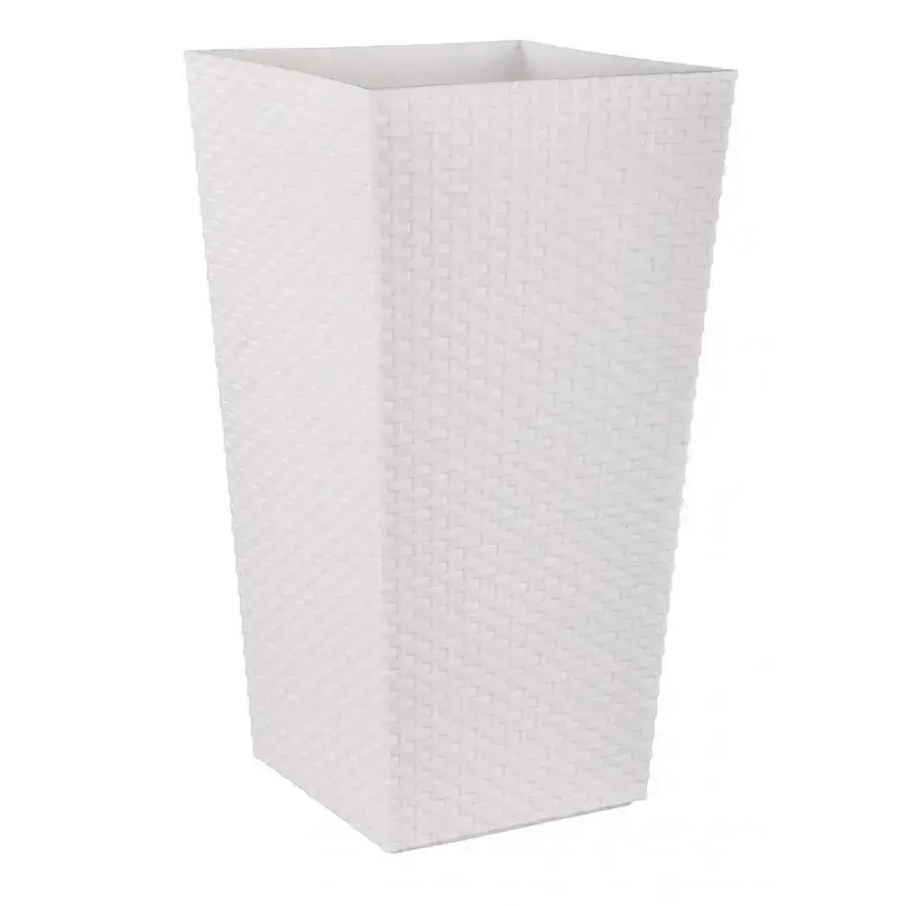 Кашпо напольное Ротанг (325х610мм) (белый) (комплект 5 шт)