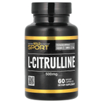 California Gold Nutrition, Sport, L-цитруллин, Kyowa Hakko, 500 мг, 60 растительных капсул
