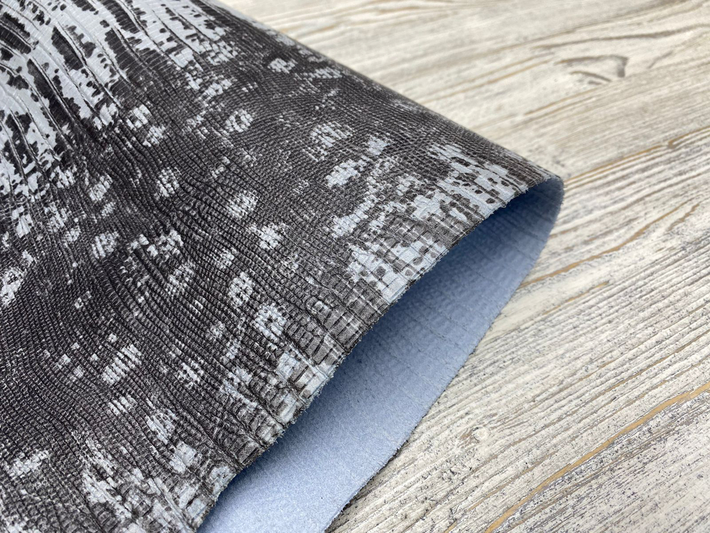 Teseus Mramor Blue (1,1-1,3 мм), цв. Серо-голубой, натуральная кожа