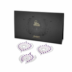 Фиолетово-розовые наклейки на грудь и зону бикини FLAMBOYANT (Цвет: фиолетовый с розовым)