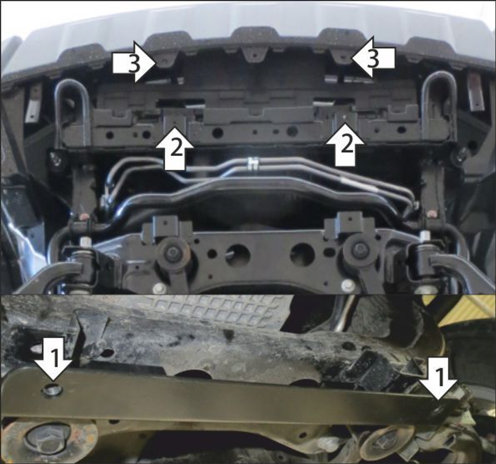 Защита алюминиевая 4 мм радиатора для JAC T8 (только с защитой двигателя) Motodor.348301