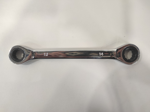 12 x 14 мм / Ключ накидной трещоточный, 12 x 14 мм, CrV (1 шт.)