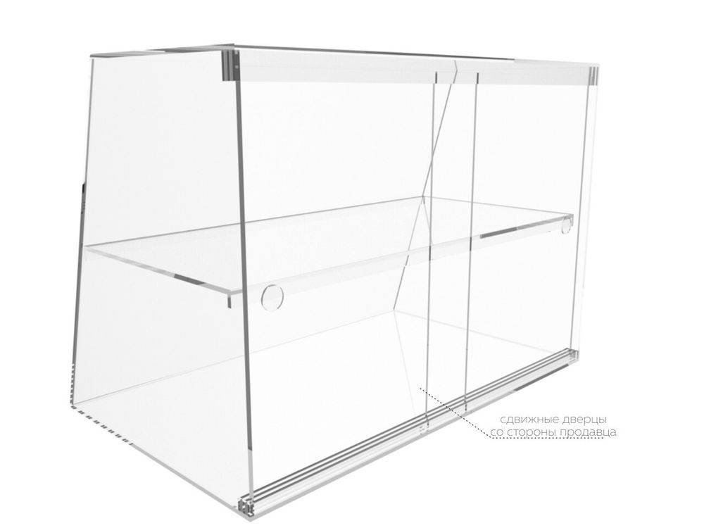 Витрина настольная акриловая под кондитерские изделия