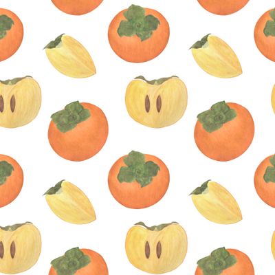 Хурма акварель