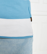 Поло PalesStripe BOSS ORANGE - голубой(50513604)