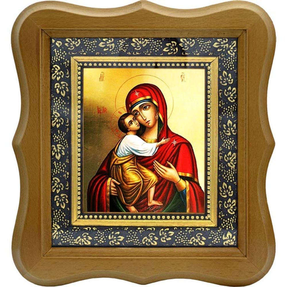 Феодоровская икона Божьей Матери на холсте.