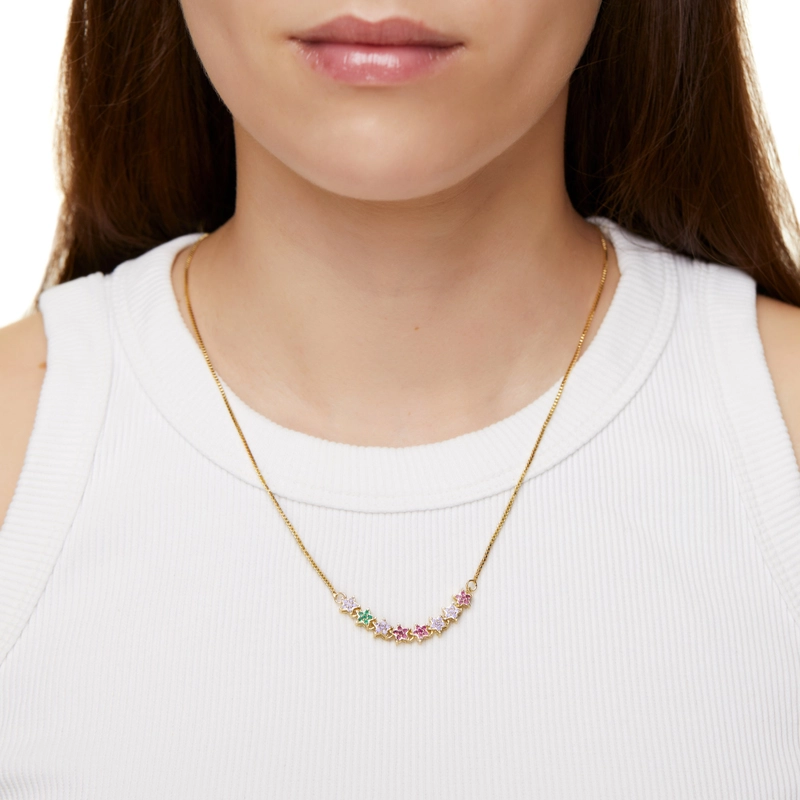 Колье Мульти Цветочная Поляна