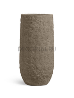 Кашпо TREEZ Effectory Terra Высокий конус серый беж в-91, д-45 см 41.33-22-24-116-RB-91
