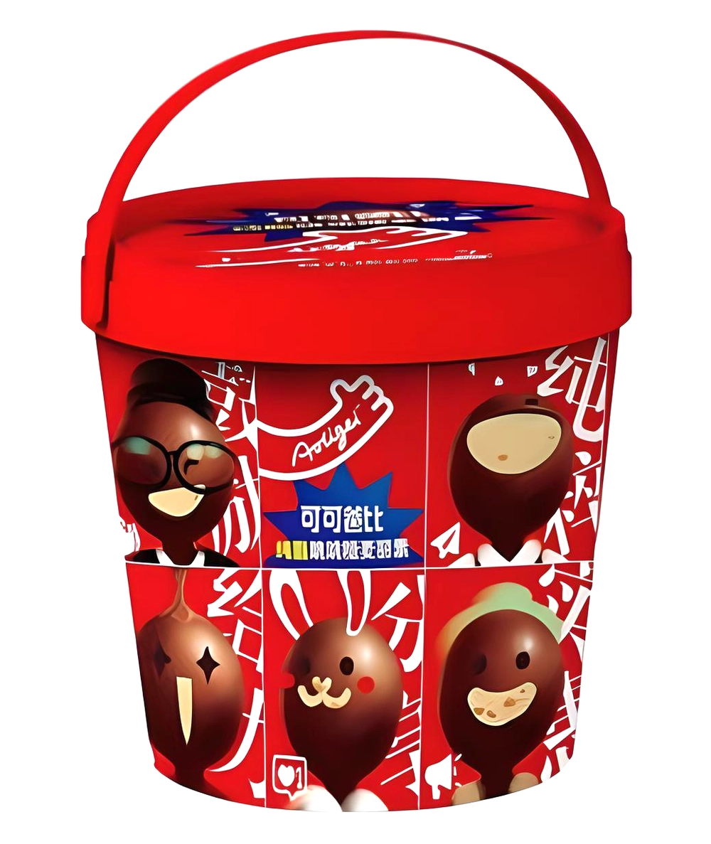 Конфеты в шоколадной глазури с взрывной карамелью Аолигей