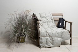 Плед дорожный пуховый 140х200 German Grass Travel Plaid серый